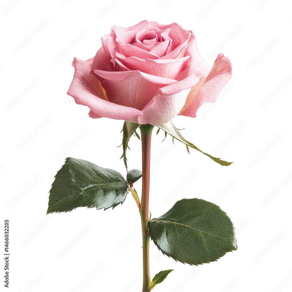 Fototapeta premium Delicate Pink Rose Close-up