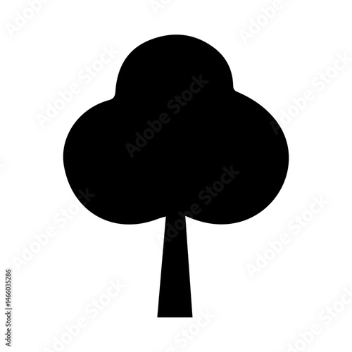Diverse Tree Silhouette Collection, Coniferous, Deciduous, and Bare Branch in Vector Format, 
Black and White Vector Illustration, Variations of Tree Shapes from Broadleaf to Needle-leaf