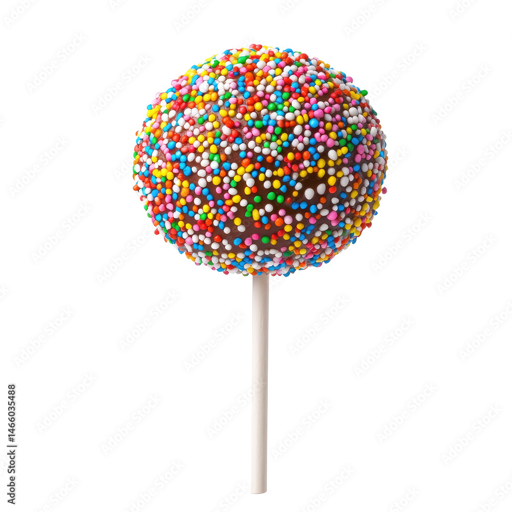 Round Cake Pop with Sprinkles Round Cake Pop with Sprinkles