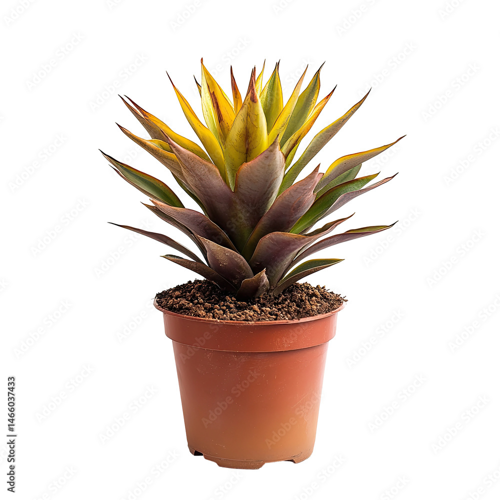 Fototapeta premium Succulent in terracotta pot