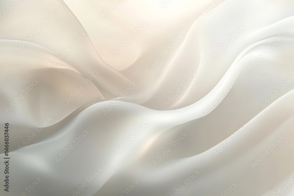 Fototapeta premium Soft, flowing fabric with delicate folds and light.