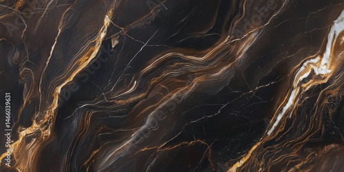Obraz na płótnie High-resolution brown marble texture showcasing natural stone patterns for use in flooring, countertops, and decorative surfaces
w salonie