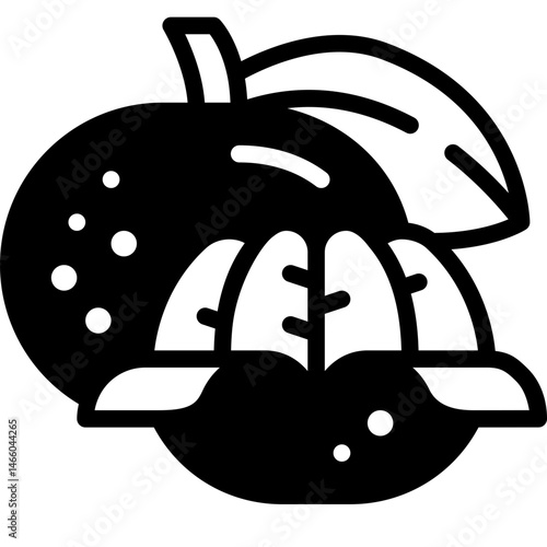orange solid line icon