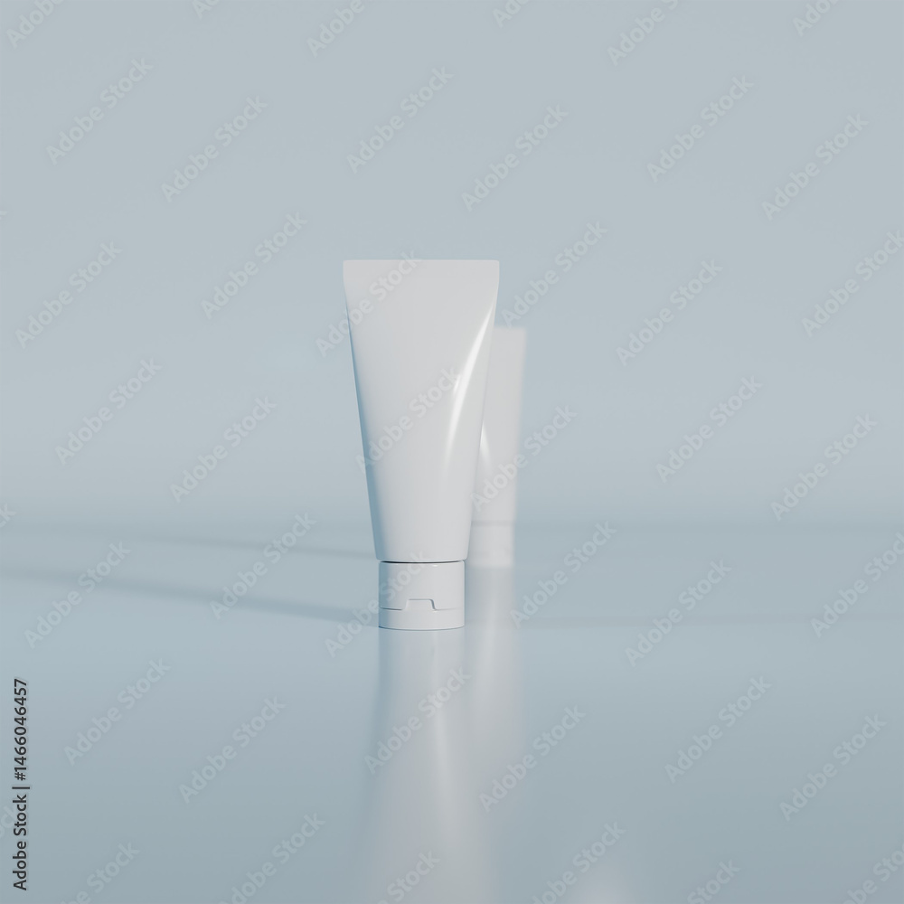 3d Cosmetic tube mockup image