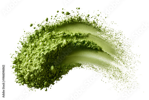 Green matcha powder for oriental healthy drink