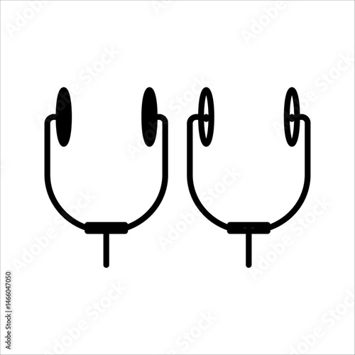 Tonometer Icon set. Blood Pressure Checker Icon, pictogram icon on gray background. Vector illustration for web site, mobile application. Simple flat metro design style. Outline Icon. 