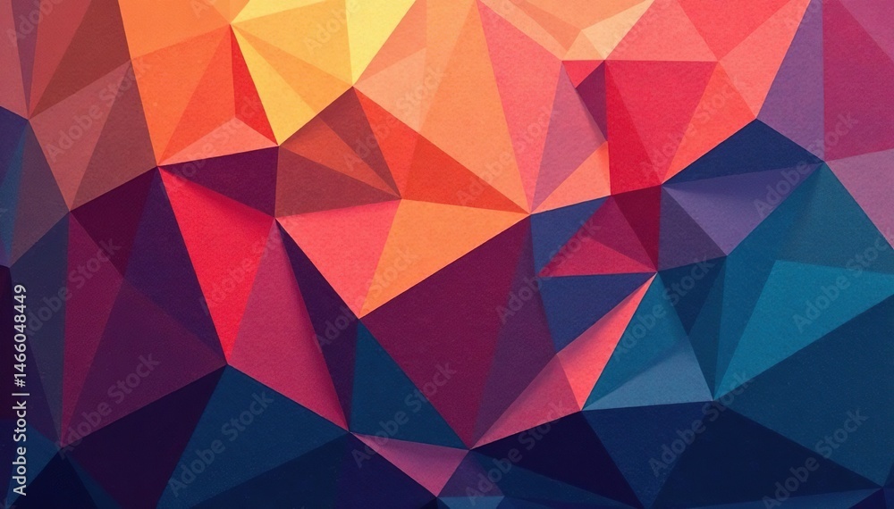 Obraz premium Geometric tessellation, abstract shapes in muted tones , illustration, abstract background, wallpaper design