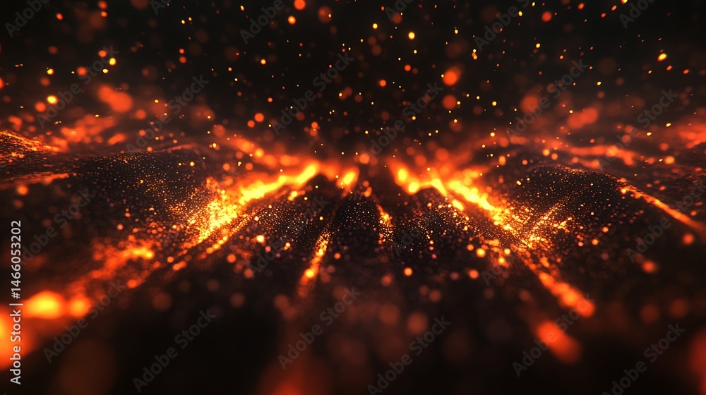 Obraz premium Abstract fiery explosion (3)