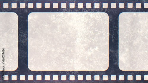 Video animation of a filmstrip - photo filmstrip frame.