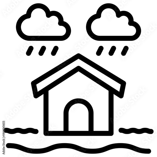flood line icon