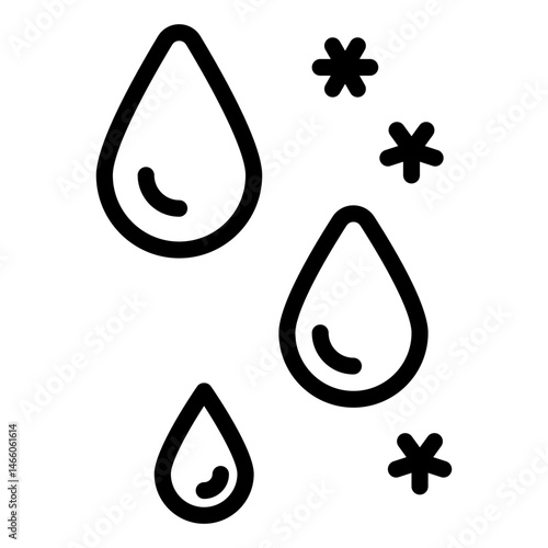 snow water line icon