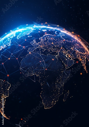 Global Network: A Celestial Tapestry