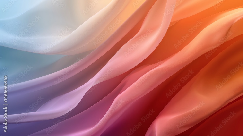 Abstract Flowing Fabric Background in Soft Shades of Blue, Pink, Red, and White Abstract Flowing Fabric Background in Soft Shades of Blue, Pink, Red, and White