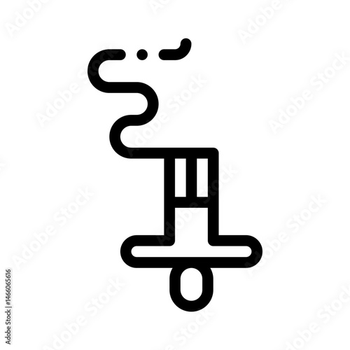 bungee jumping line icon