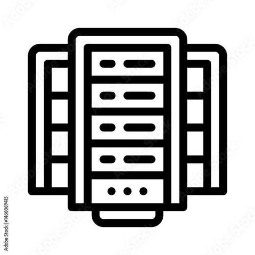 data center line icon