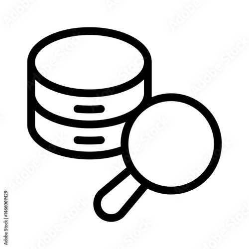 database query line icon