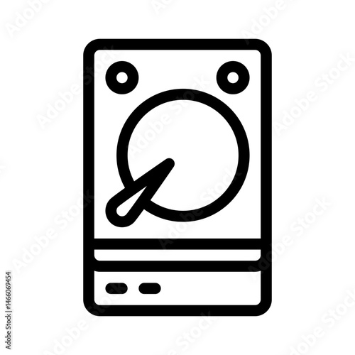 hard drive line icon