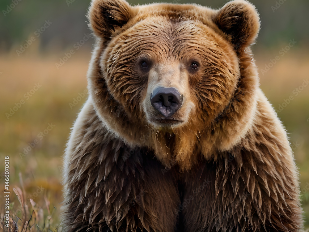 Fototapeta premium cute big brown bear