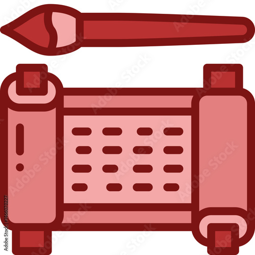 calligraphy two tone icon