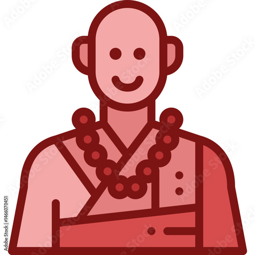 monk two tone icon
