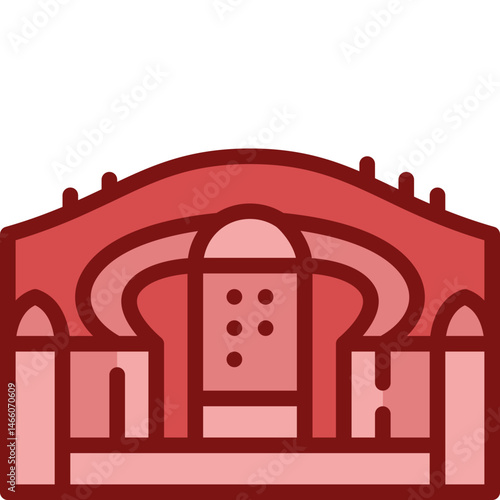 tomb two tone icon