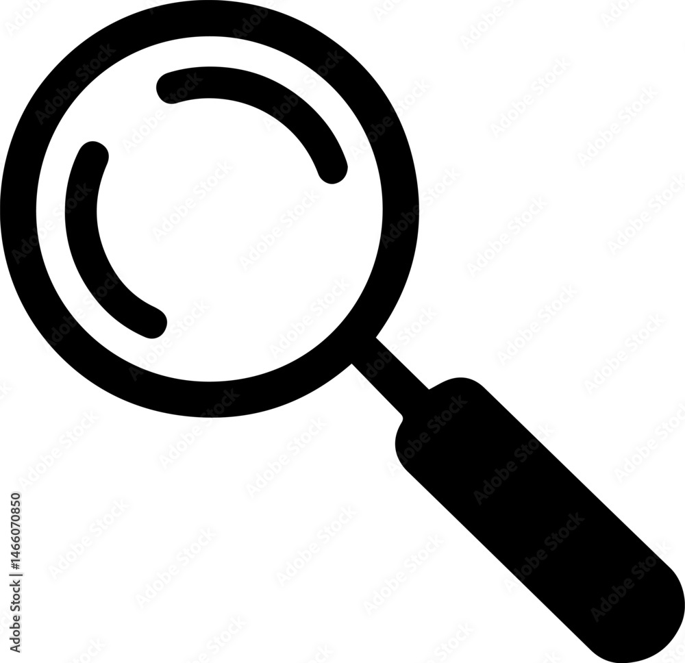 Magnifying Glass Search Icon Flat Design Vector Illustration Magnifying Glass Search Icon Flat Design Vector Illustration