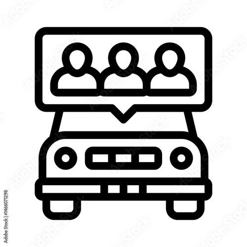 carpool line icon