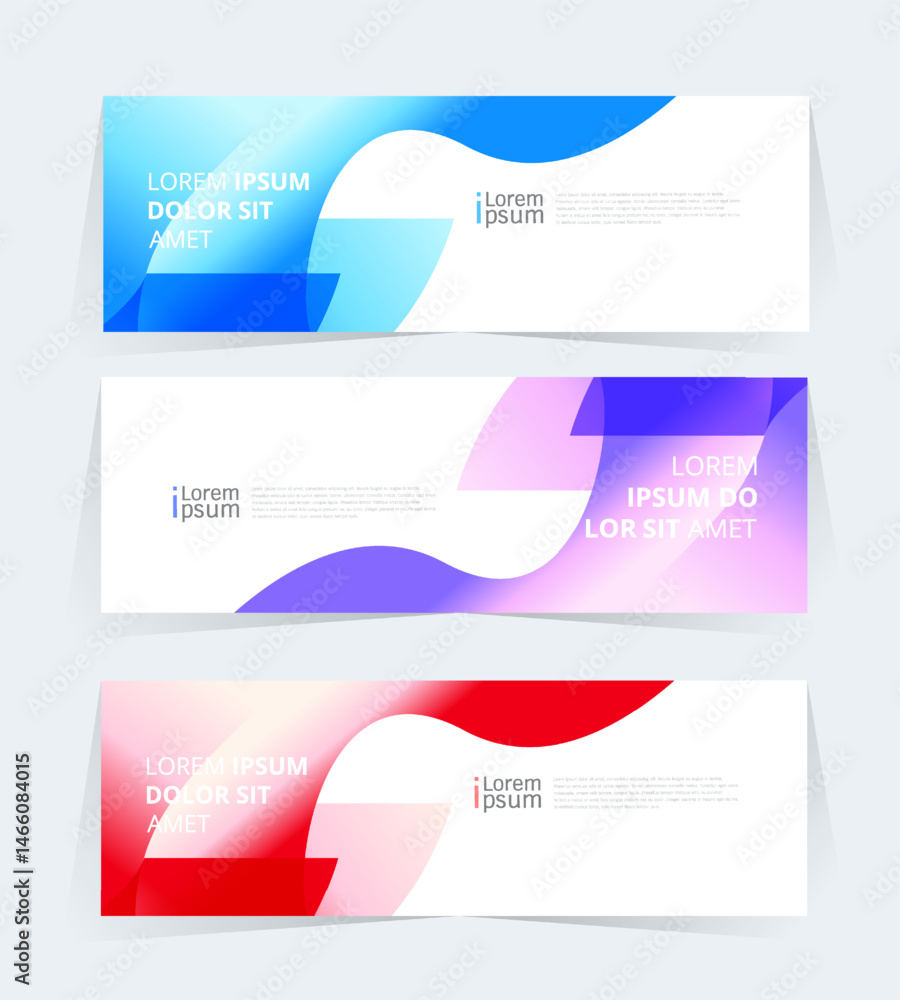 Fototapeta premium Geometric banner design with Vector presentation template.