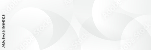 Abstract pattern white geometric banner design background.