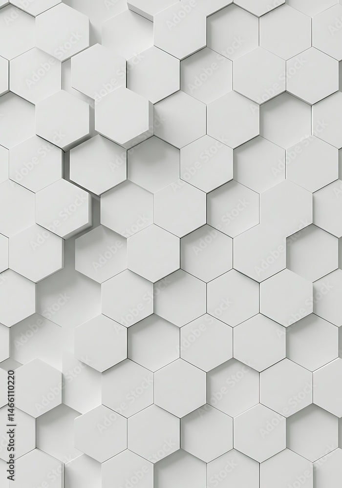 Abstract White Hexagon Pattern Background Texture Abstract White Hexagon Pattern Background Texture