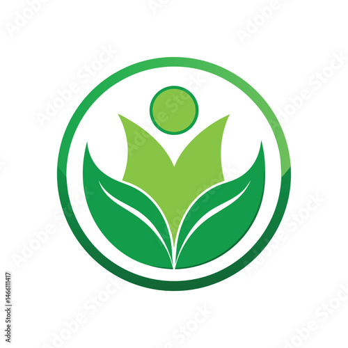 Eco-Wellness Logo with White Background 