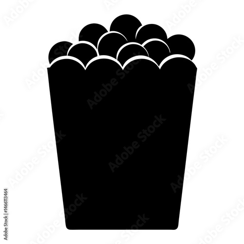 falafel wrap vector silhouette icon, black and white illustration of food.