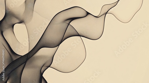 Abstract flowing lines