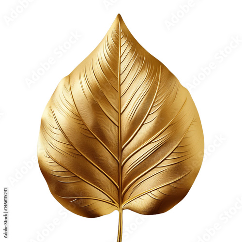 Una hoja dorada