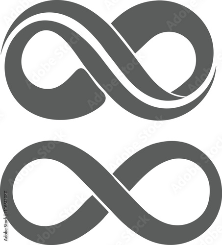 Two Infinity Metals LLC Logo Vector Art Industrial Infinity Loop Symbol Metallic Modern Design Free Download
