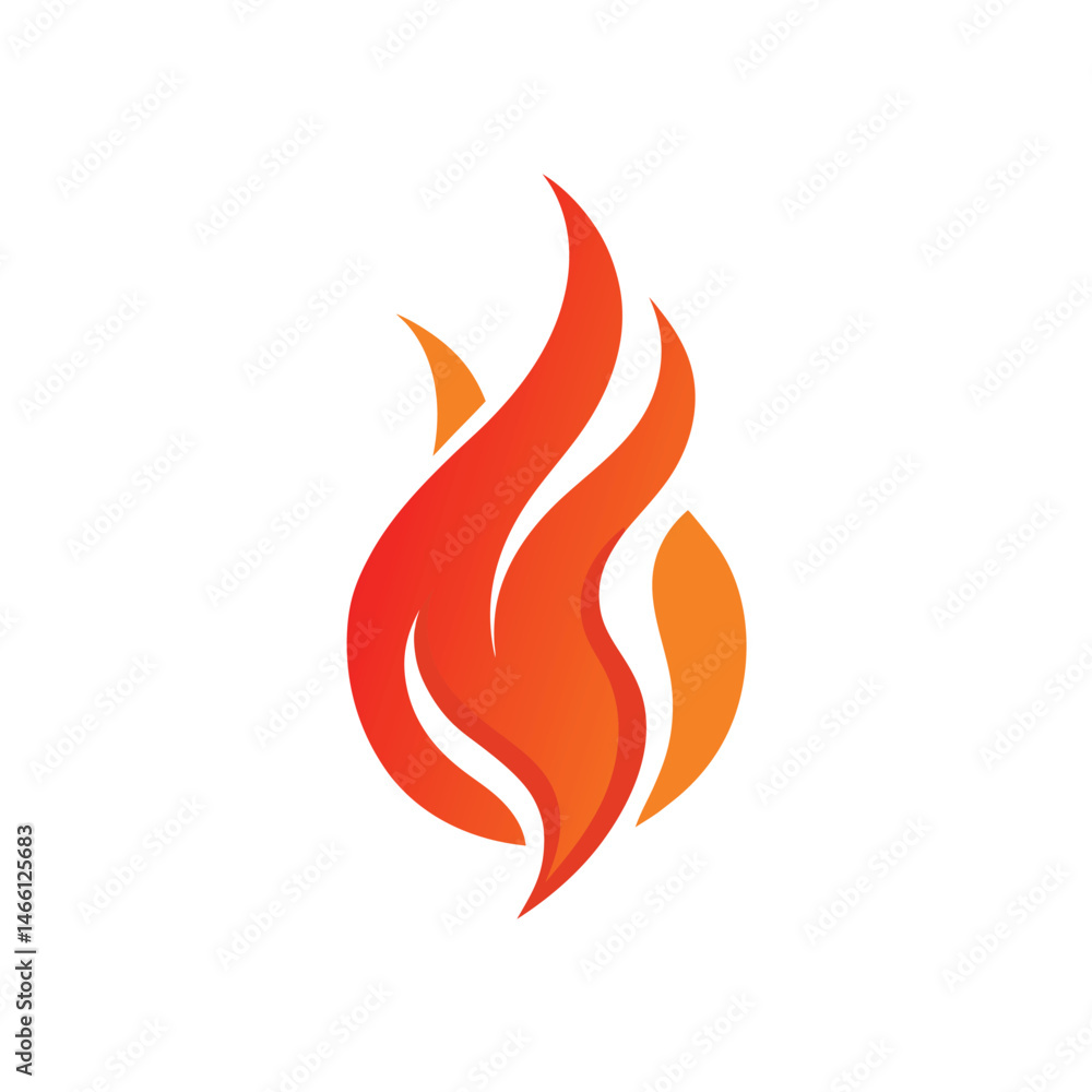 Flame Abstract Logo Design Vector Flame Abstract Logo Design Vector