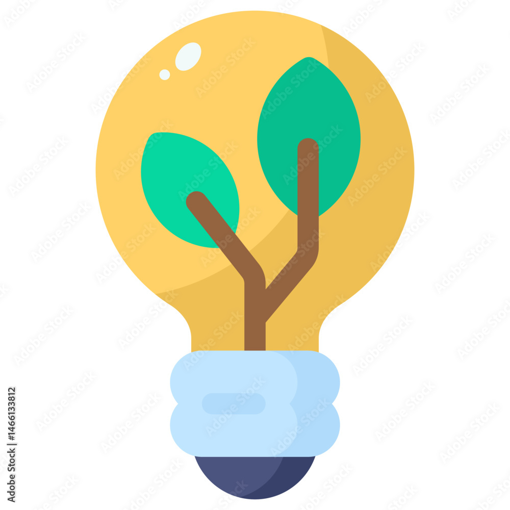 Obraz premium Sustainable Light Bulb