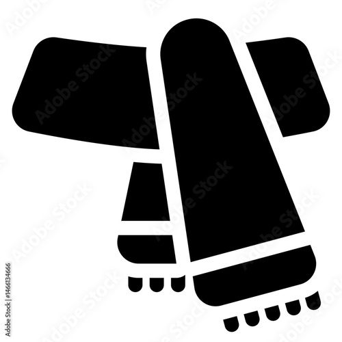 illustration of a winter scarf