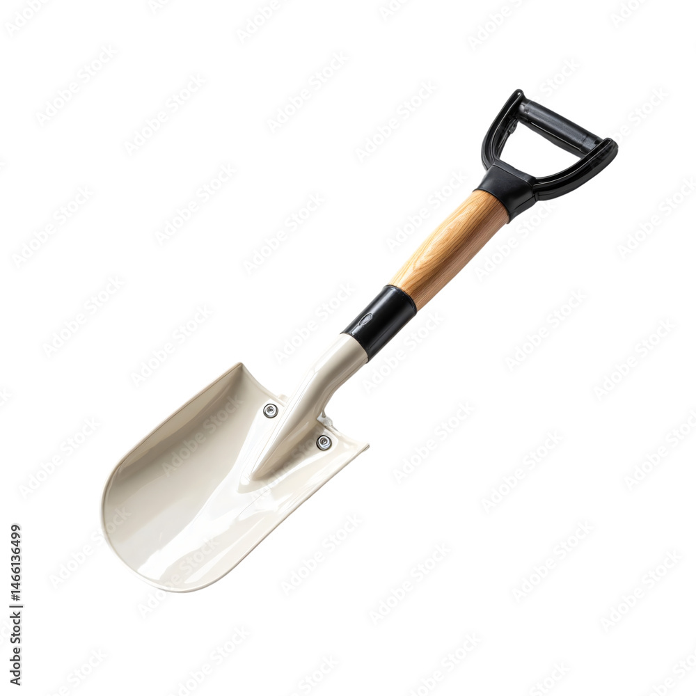 Compact foldable shovel isolated die cut Compact foldable shovel isolated die cut