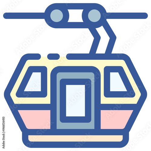 cable car vector illustration
