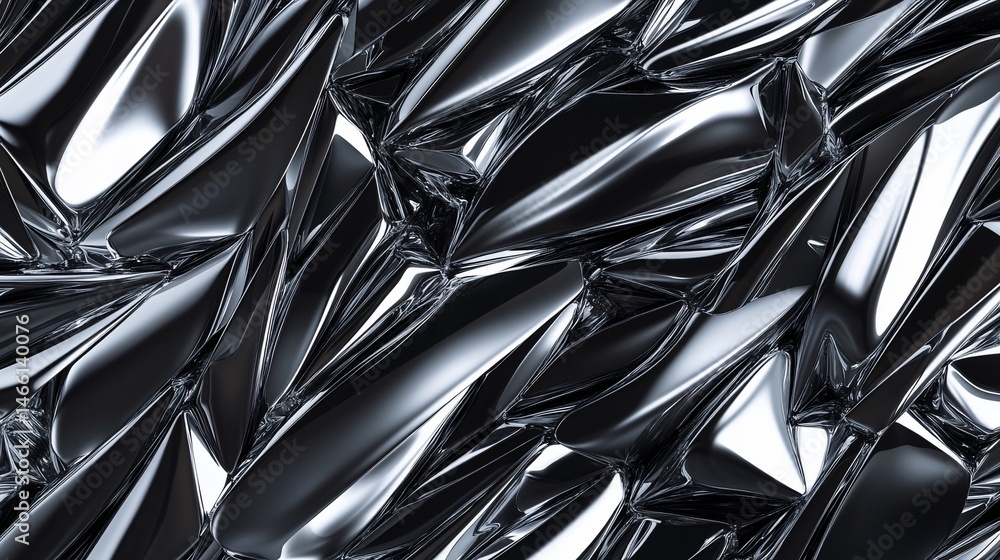 Abstract metallic shapes Abstract metallic shapes