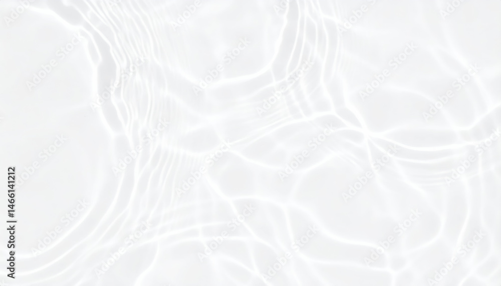 Obraz premium Translucent water creates serene and calming atmosphere, with gentle ripples and reflections that evoke sense of tranquility and peace. soft white tones enhance ethereal quality of scene