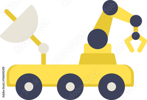 Mars Rover Flat Icon