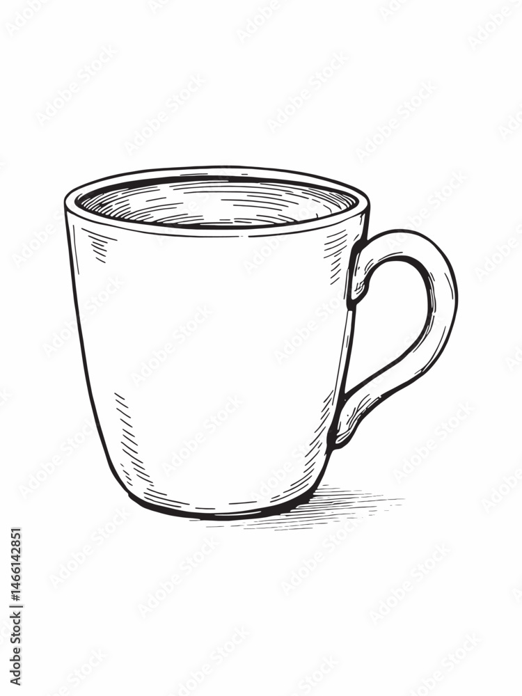 cup line art hand drawn style for coffee lovers.eps cup line art hand drawn style for coffee lovers.eps
