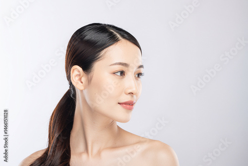 若い日本人女性の美容ポートレート（AIモデル）