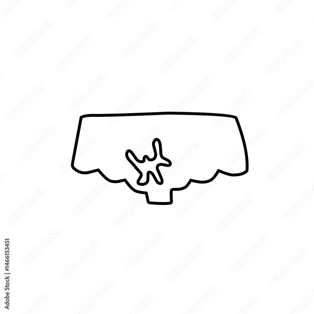 outline the panties stain outline the panties stain