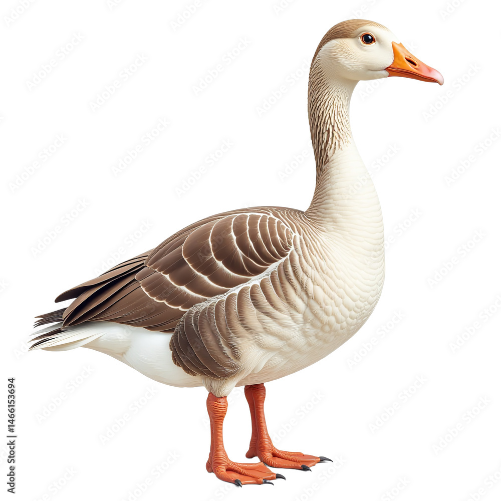 Detailed Goose Clipart, isolated on a white background. Detailed Goose Clipart, isolated on a white background.