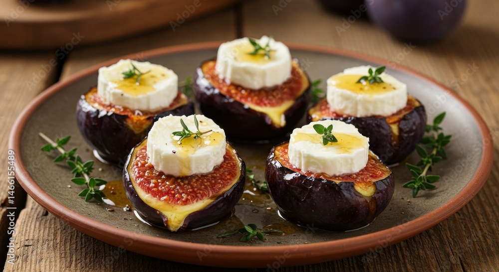 Baked Figs with Goat Cheese and Honey Baked Figs with Goat Cheese and Honey