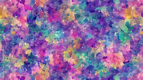 Abstract splatter pattern with vibrant colors