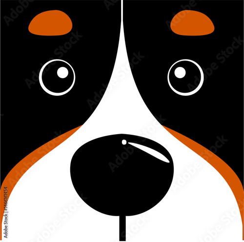Illustration of a dog face
